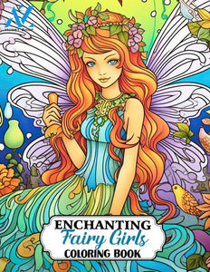 Enchanting Fairy Girls 30 Pages Printable Coloring Book