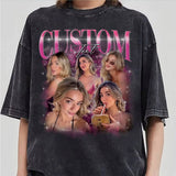 Custom Girlfriend with Photo T-Shirt, Boyfriend Shirt, Wife Shirt, Personalized Birthday Gift