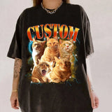 Custom Pet Photo T-Shirt, Gift for Pet Lovers