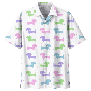 Dachshund  White Amazing Design Unisex Hawaiian Shirt For Men And Women Dhc17063833