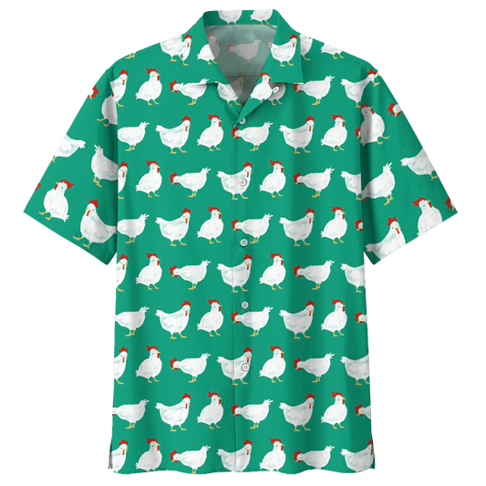 Chicken   Green Awesome Design Unisex Hawaiian Shirt For Men And Women Dhc17063724