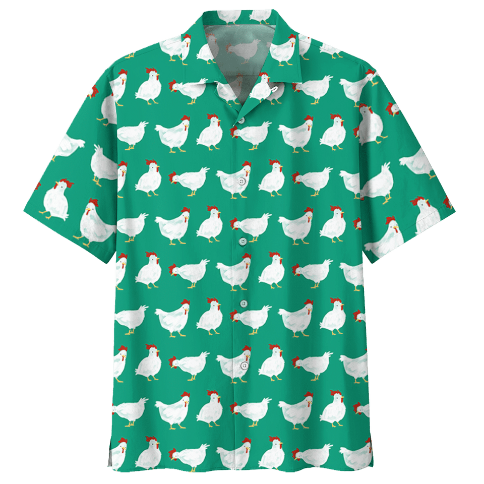Chicken   Green Awesome Design Unisex Hawaiian Shirt For Men And Women Dhc17063724