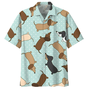 Dachshund  Blue Awesome Design Unisex Hawaiian Shirt For Men And Women Dhc17063836