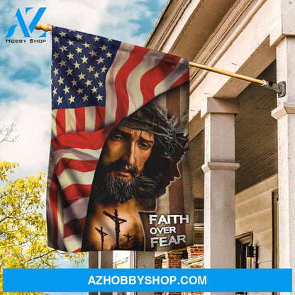 Face of Jesus, Jesus drawing, Amazing US flag, Faith over fear - Jesus Flag