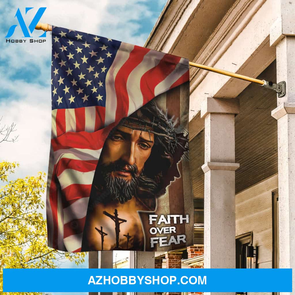 Face of Jesus, Jesus drawing, Amazing US flag, Faith over fear - Jesus Flag