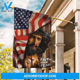 Face of Jesus, Jesus drawing, Amazing US flag, Faith over fear - Jesus Flag