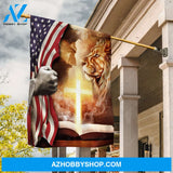 Face to face, Lion of Judah, The life of Jesus, US flag - Jesus Flag