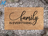 Family Is Everything - Family Doormat - New Home Gift - House Warming Gift - Newly Weds Gift - Custom Coir Doormat