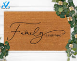 Family Is Everything-Home Doormat-Family Name Doormat-Housewarming Gift-Custom Doormat-Last Name Doormat-Funny Welcome
