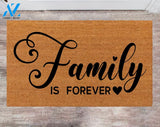 Family is forever Rug Christmas Rug Wedding Gift Home decoration Last Name Doormat Anniversary Gift