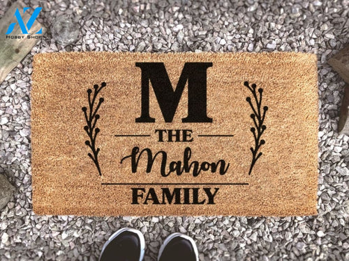 Family Name Doormat - Family Gift - Personalized Gift - Personalized Doormat - Monogram Doormat - Custom Door Mat -