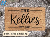 Family Name Rug - Custom Door Mat - New Home Decor - Personalised Gift - Personalised Doormat - Custom Door Mat -