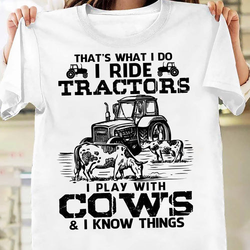 Cow painting, Tractor in farm, That's what I do - Farm Apparel