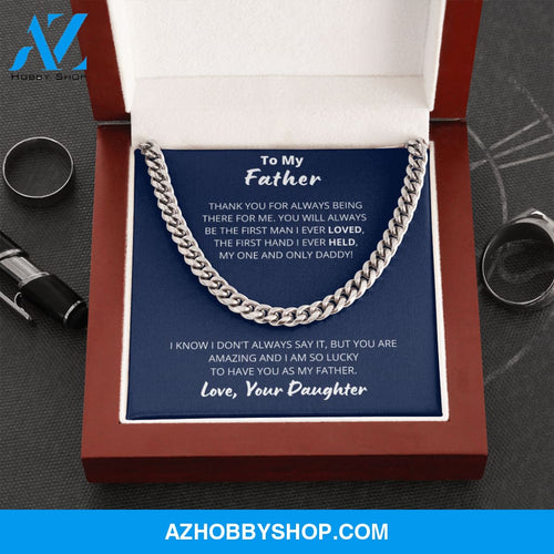 Father - Always loved - Cuban Link Chain