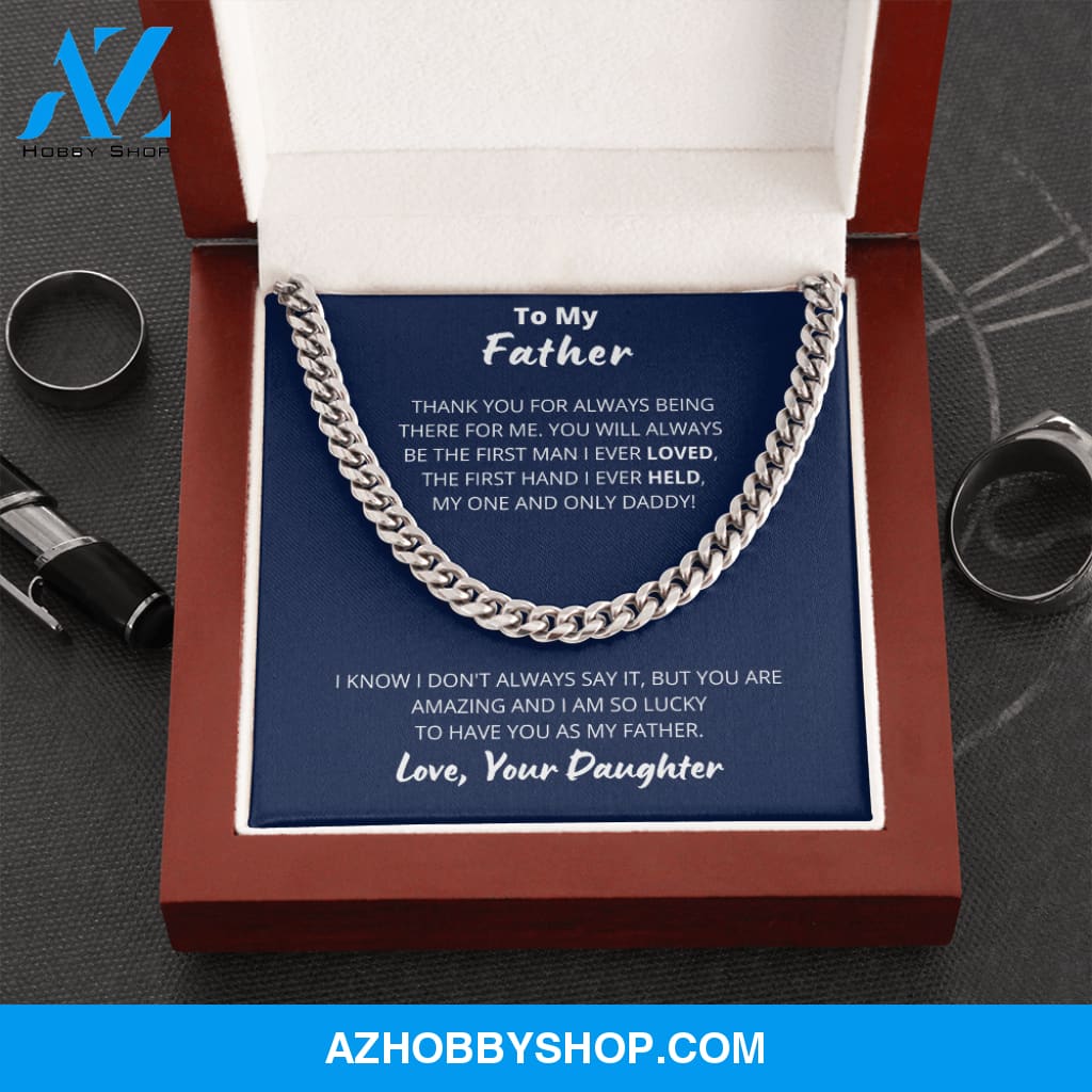 Father - Always loved - Cuban Link Chain
