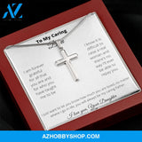 Father - Caring Dad - Stainless Cross Necklace