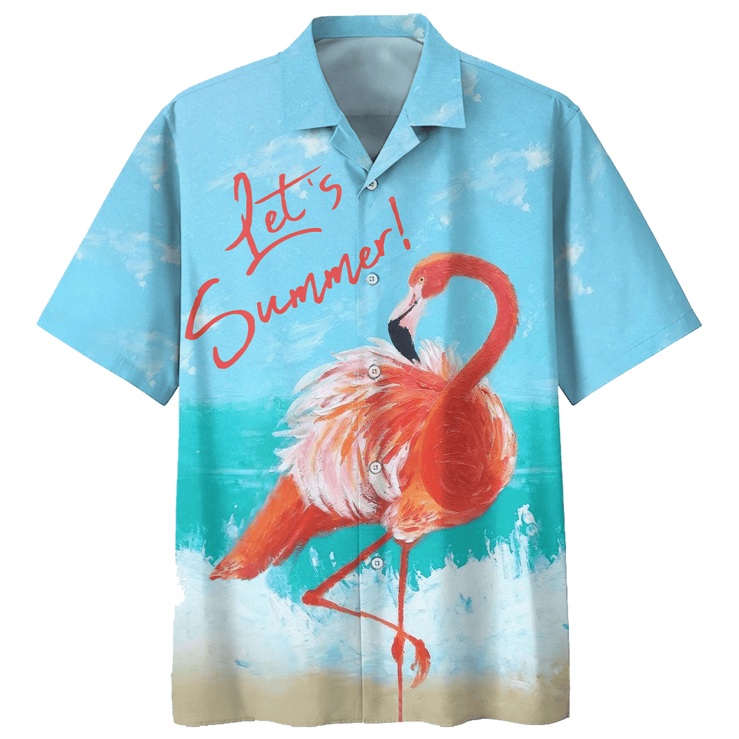 Flamingo Let's Summer Print Short Sleeve 