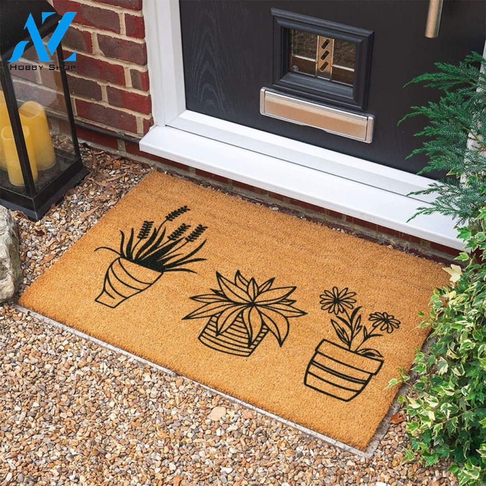 Flowers Doormat New Home Gift Welcome Door Mat Personalized Custom Doormat Wedding Gift Personalized Gift |