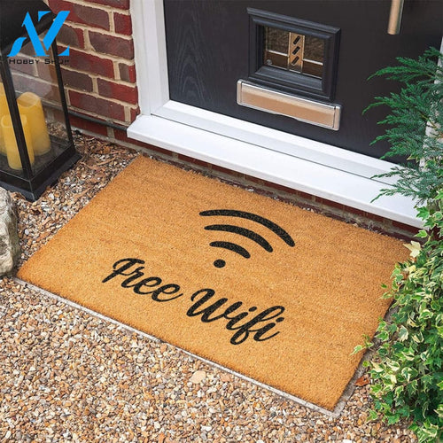Free Wifi Doormat New Home Gift Wedding Gift Personalized Custom Doormat Welcome Door Mat Housewarming Gift |