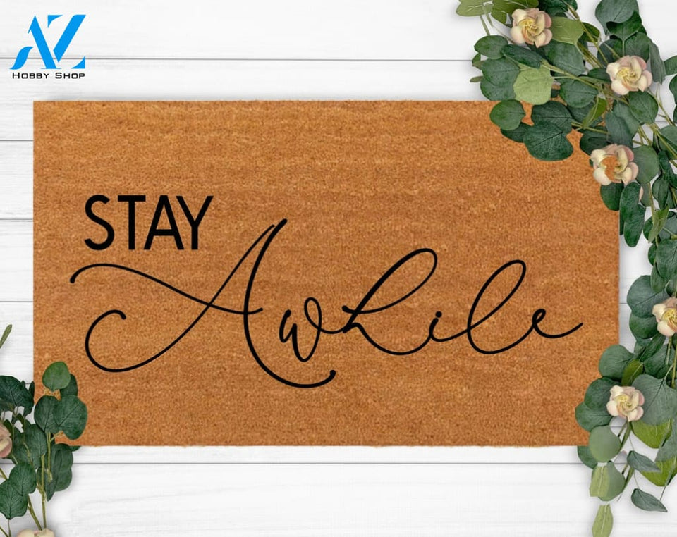 Front Door Mat-Last Name Doormat-Housewarming Gift-Custom Doormat-Doormat-Funny Welcome Doormat-Monogram-Mom