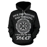 Unisex Hoodie All Over Print Viking Gifts Viking Hoodie - Your First Mistake Unisex Hoodie