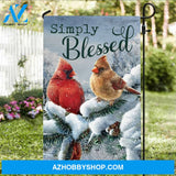 Frozen forest artwork, Big cardinal, Winter drawing, Simply blessed - Jesus Flag