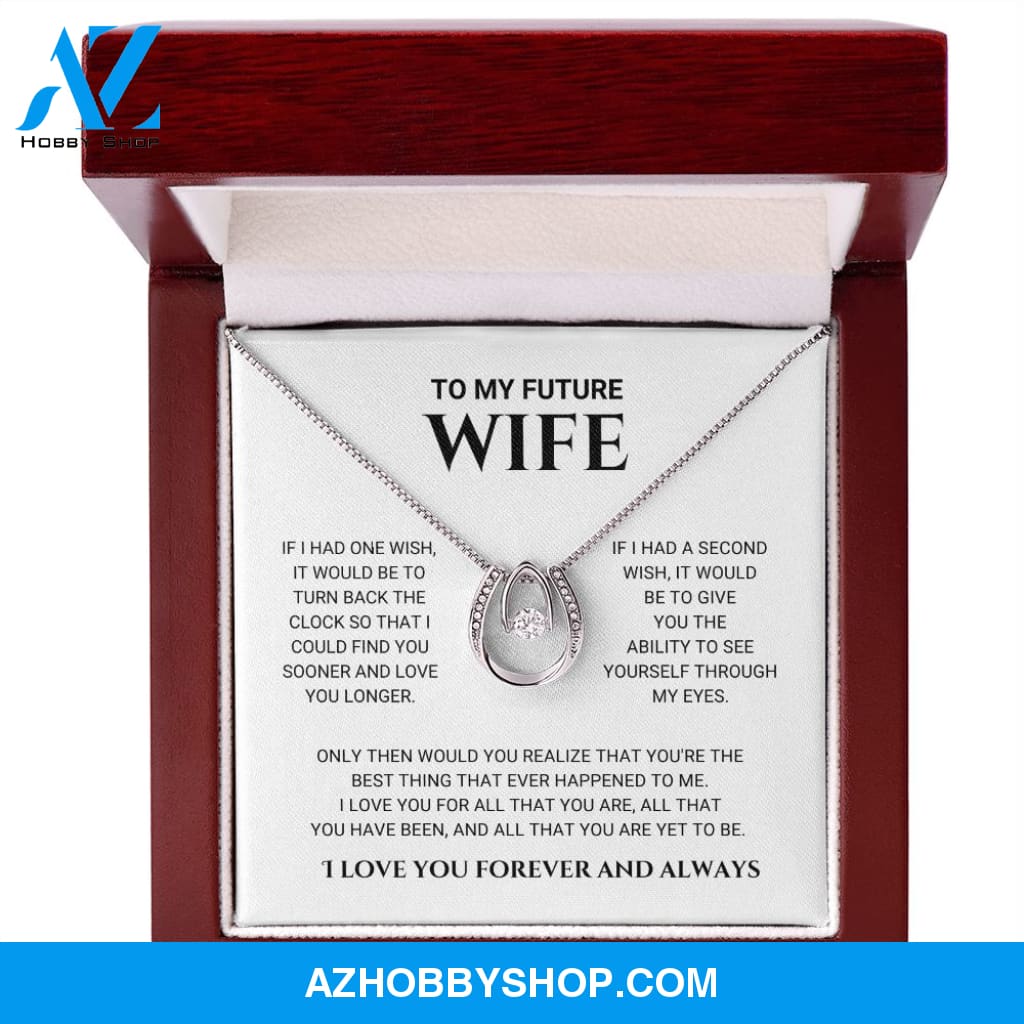 Future Wife - Best Thing - Lucky In Love Silver Necklace