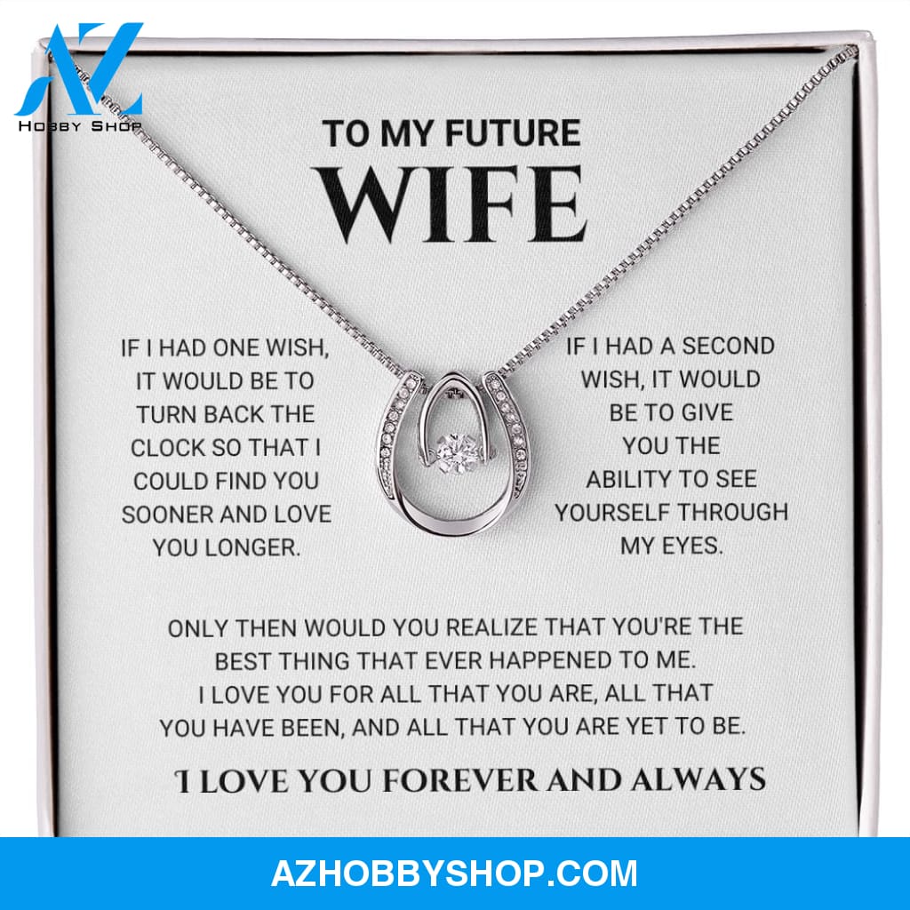 Future Wife - Best Thing - Lucky In Love Silver Necklace