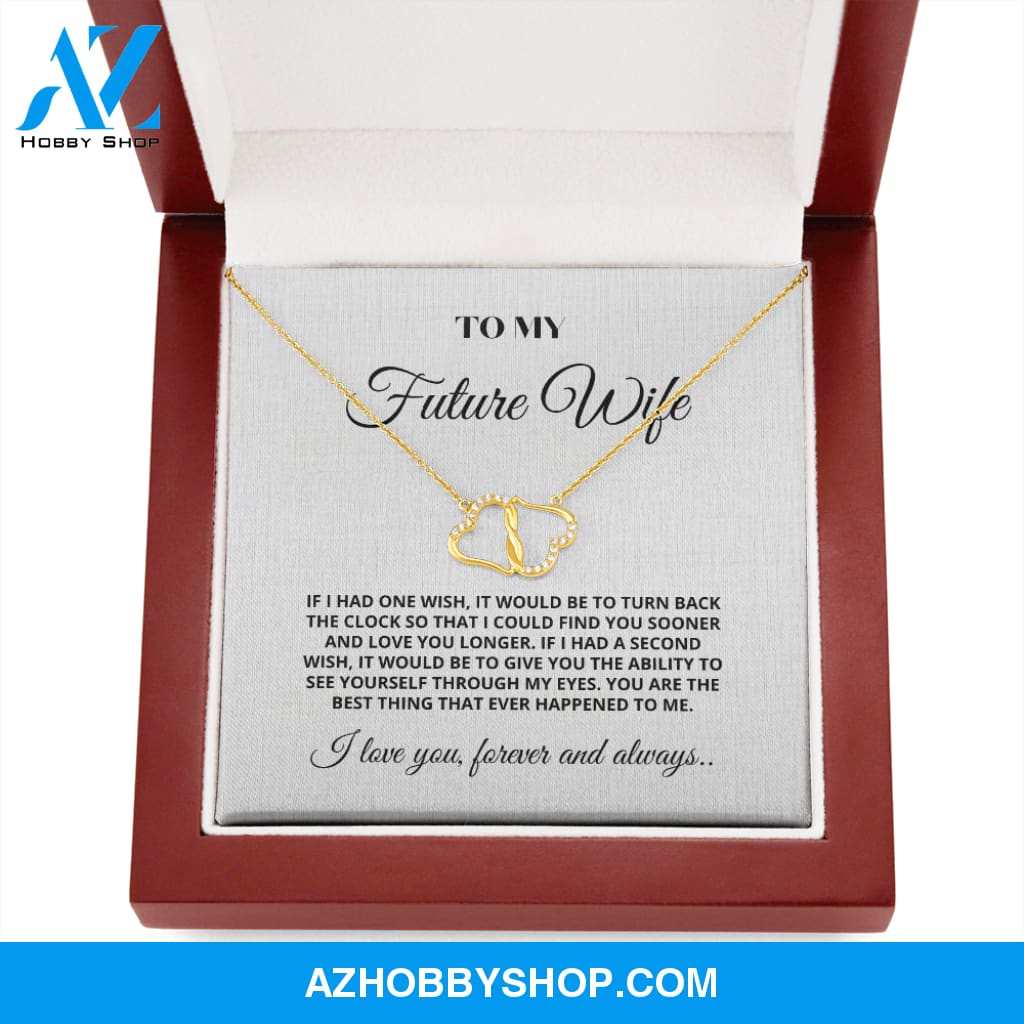 (Future Wife) Best Thing - Solid Gold with Diamonds Necklace