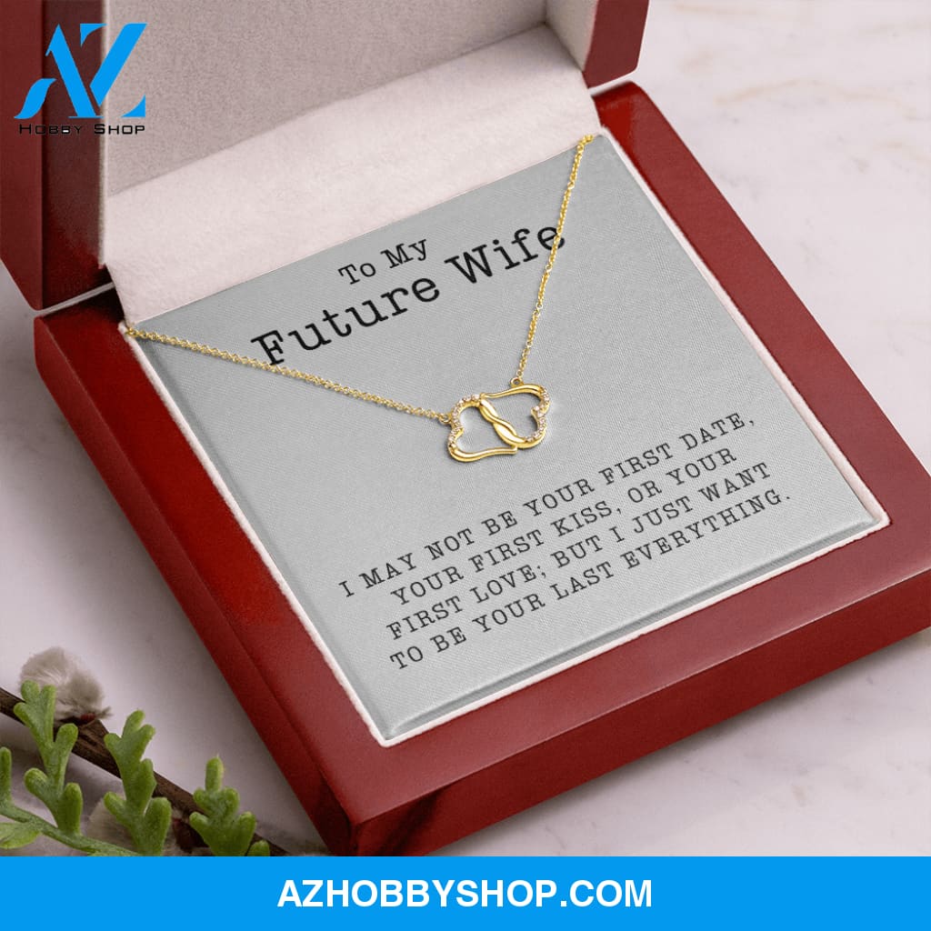 (Future Wife) - Everlasting Love - Solid Gold with Diamonds Necklace