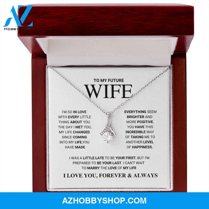 Future Wife - Love Of My Life - Alluring Beauty Silver Necklace