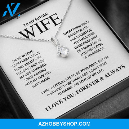 Future Wife - Love Of My Life - Alluring Beauty Silver Necklace