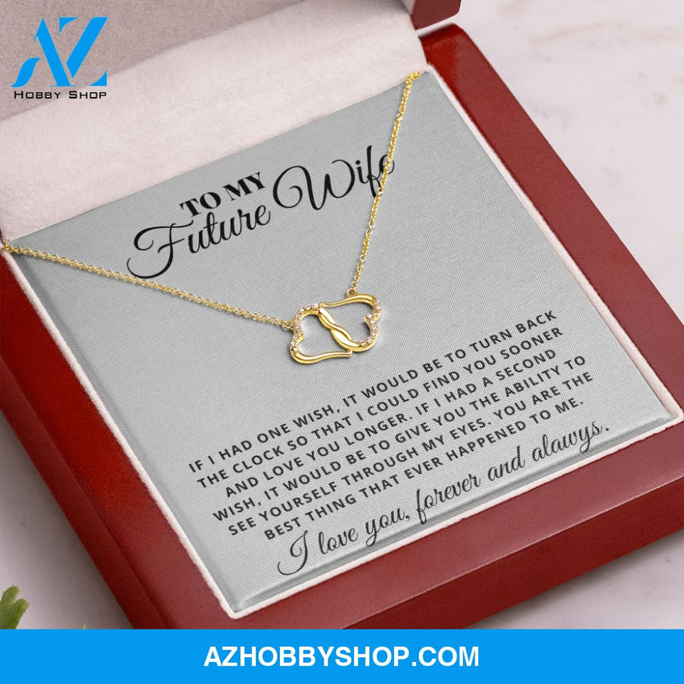 (Future Wife) One Wish - Solid Gold with Diamonds Necklace