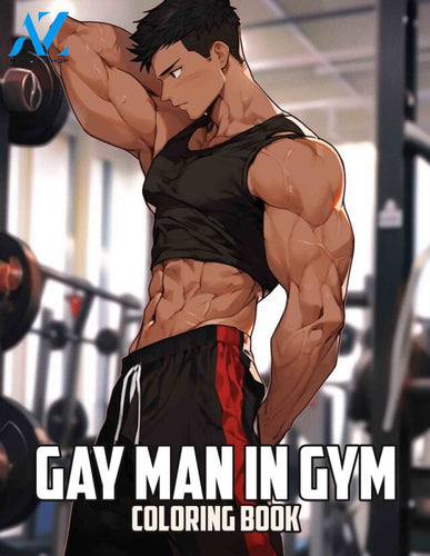 Gay Man In Gym 30 Pages Printable Coloring Book