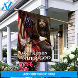 German Shepherd and eagle - One nation under God - Dog, Jesus Flag
