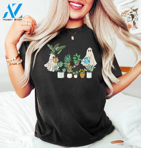 Ghost Plant Lady Sweatshirt Shirt Halloween Plants Gift For Lovers