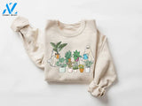 Ghost Plant Lady Sweatshirt Shirt Halloween Plants Gift For Lovers