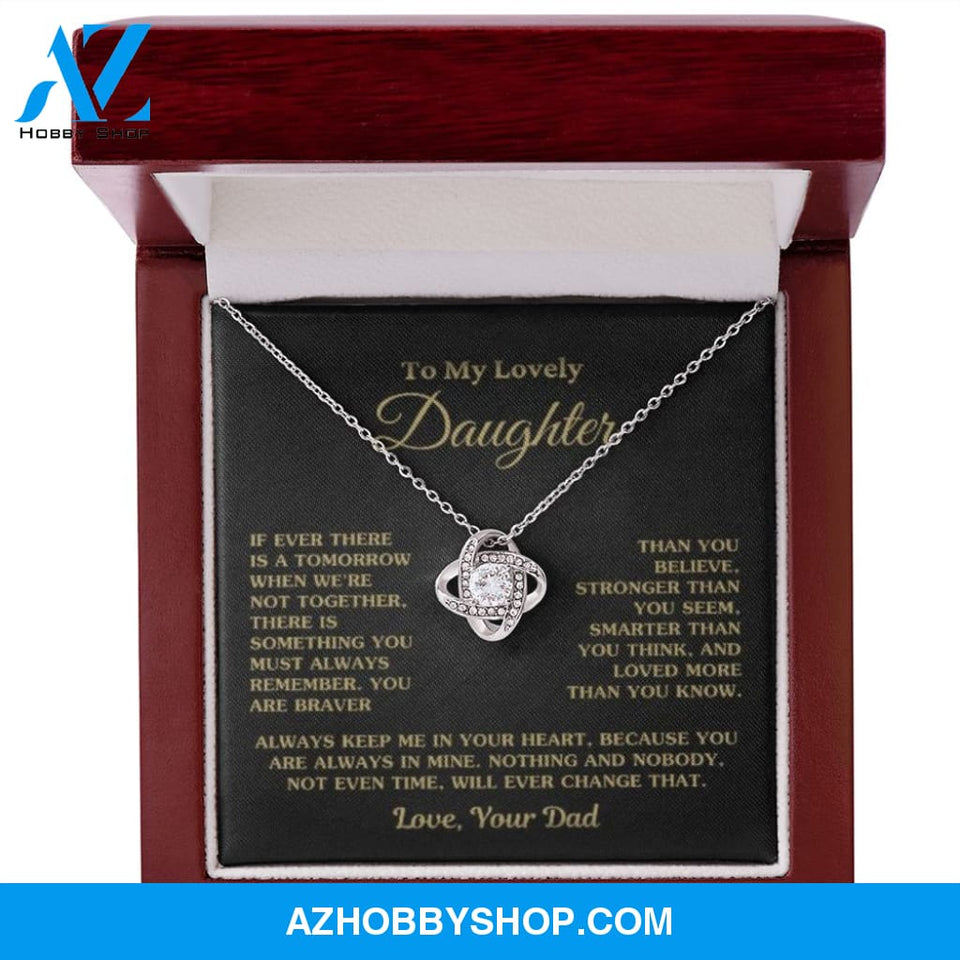 Gift For Daughter "Always Keep Me In Your Heart Love Dad" Necklace
