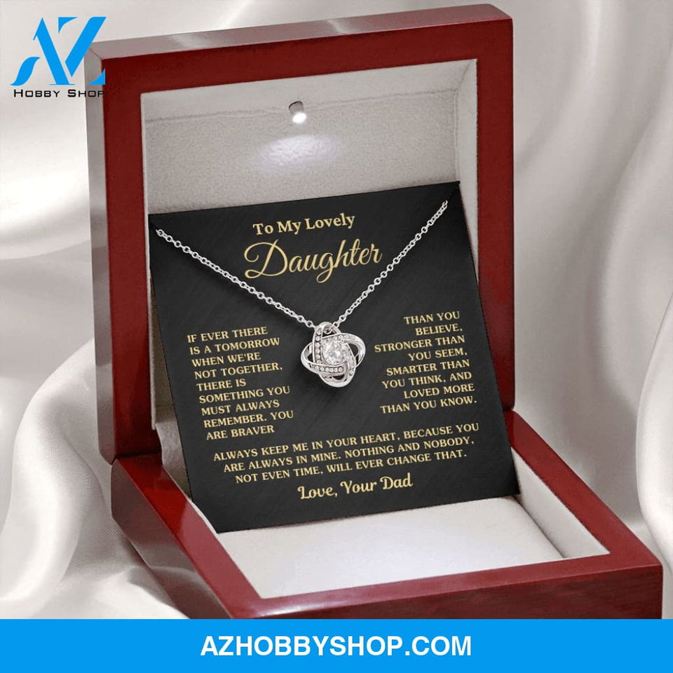 Gift For Daughter "Always Keep Me In Your Heart Love Dad" Necklace