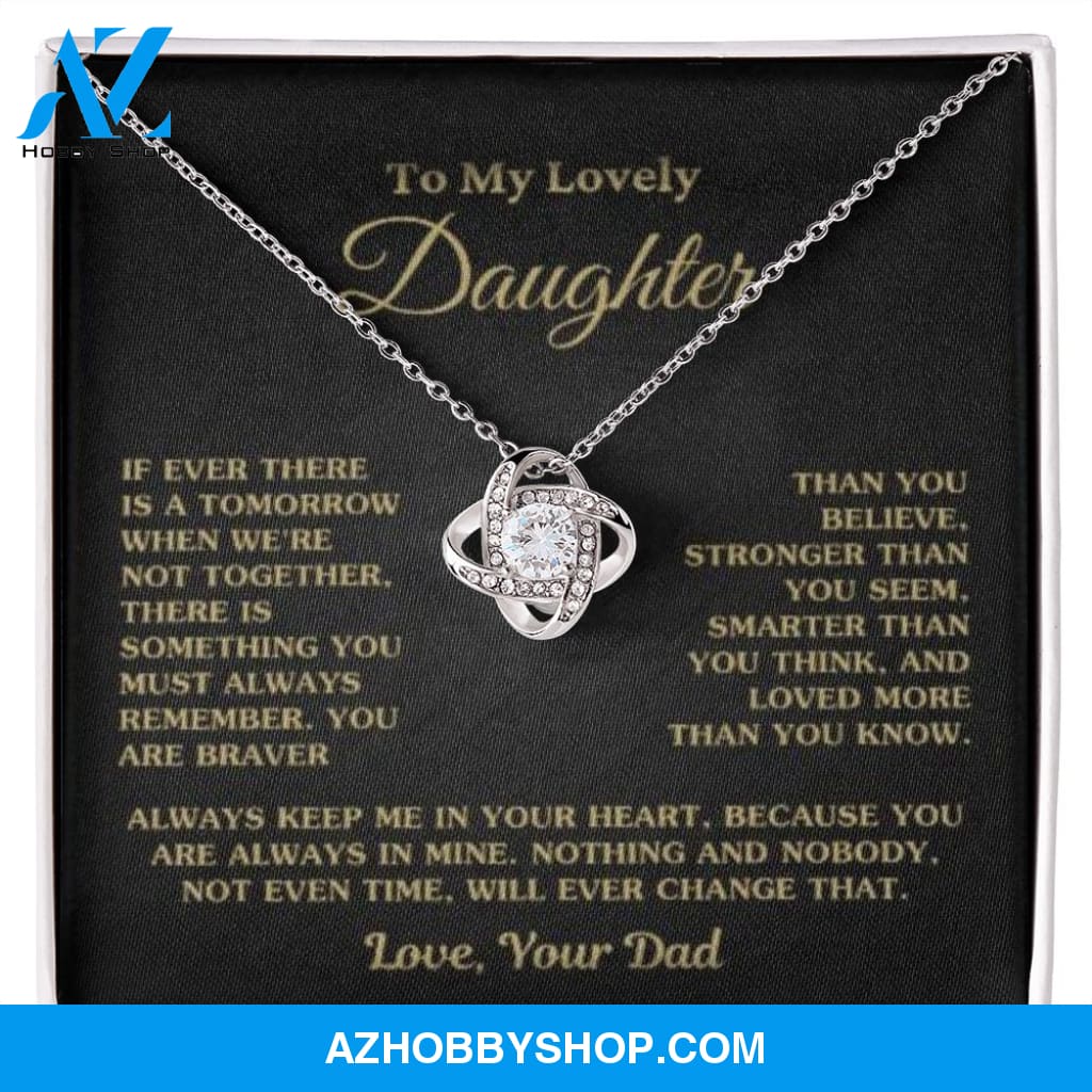 Gift For Daughter "Always Keep Me In Your Heart Love Dad" Necklace