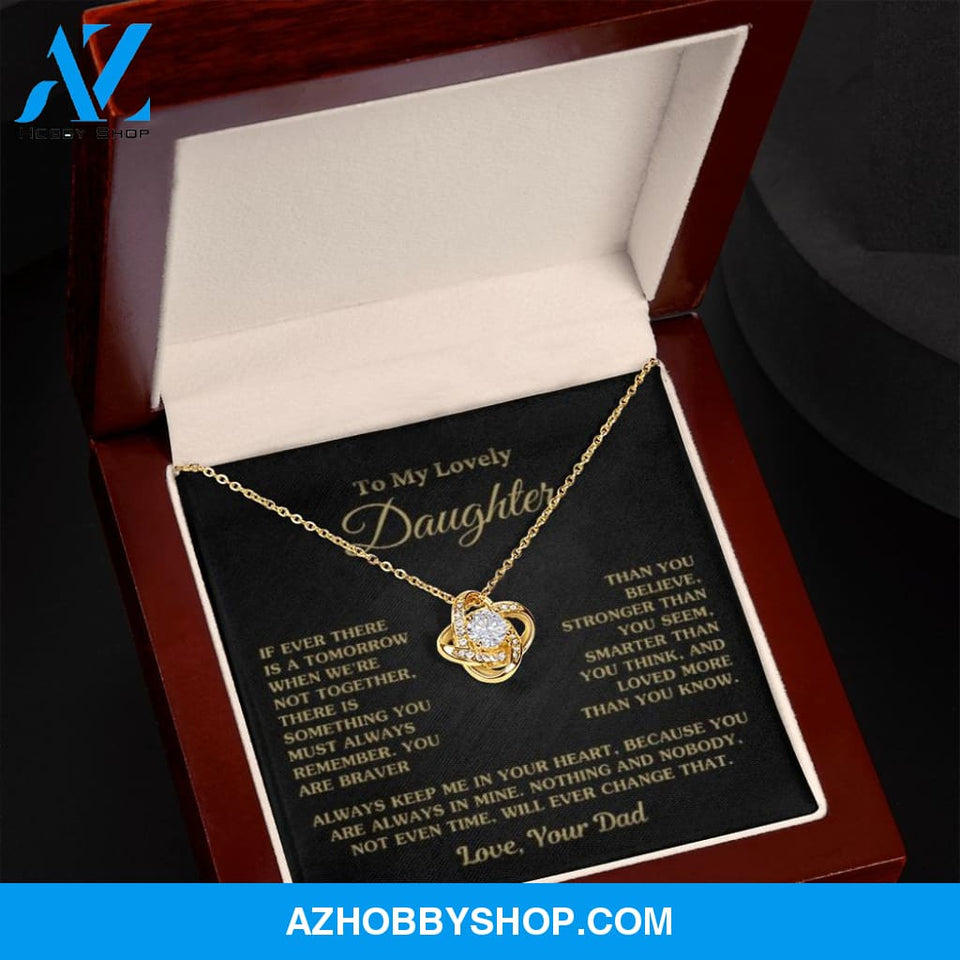 Gift For Daughter "Always Keep Me In Your Heart Love Dad" Necklace