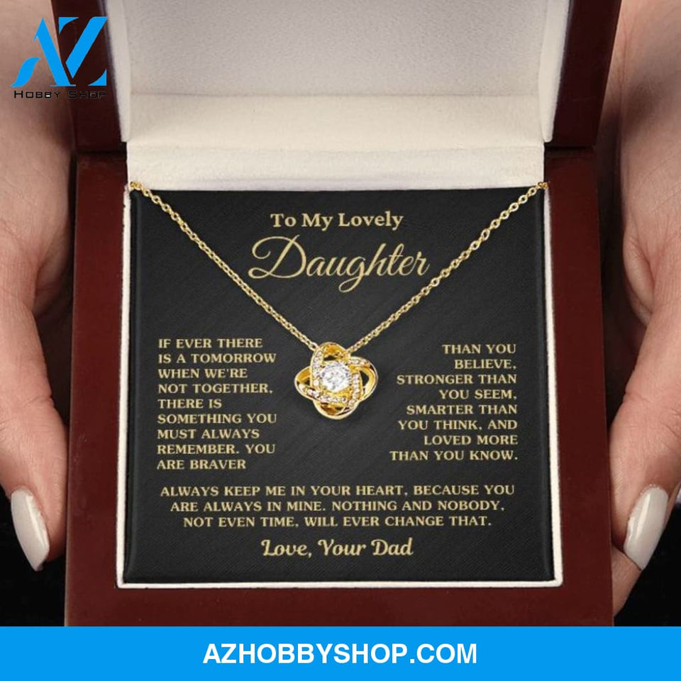 Gift For Daughter "Always Keep Me In Your Heart Love Dad" Necklace