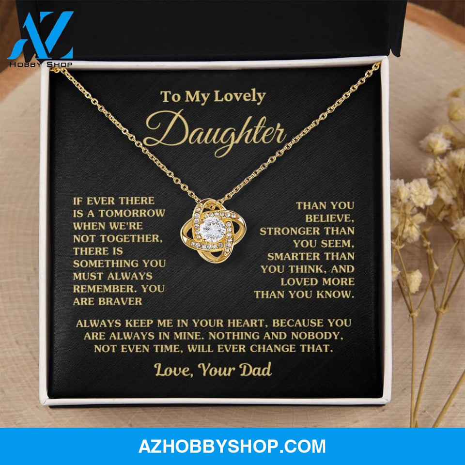 Gift For Daughter "Always Keep Me In Your Heart Love Dad" Necklace