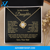 Gift For Daughter "Always Keep Me In Your Heart Love Dad" Necklace