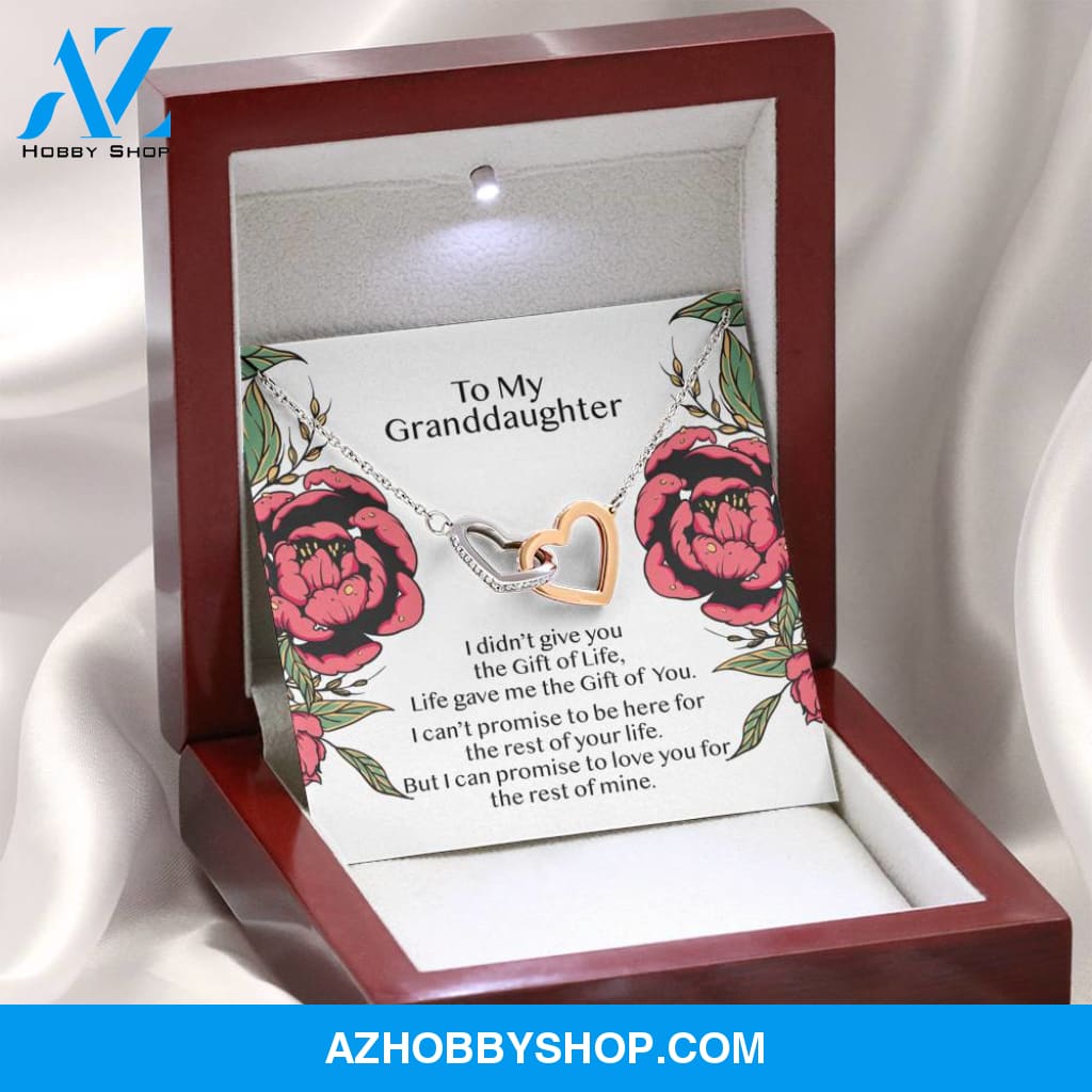Gift Of You -- Interlocking Hearts Silver Necklace