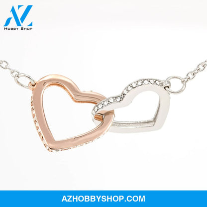 Gift Of You -- Interlocking Hearts Silver Necklace