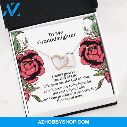 Gift Of You -- Interlocking Hearts Silver Necklace