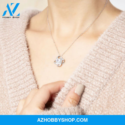 Gift To My Dearest Granddaughter White Gold Necklace "Always Keep Me in Your Heart"