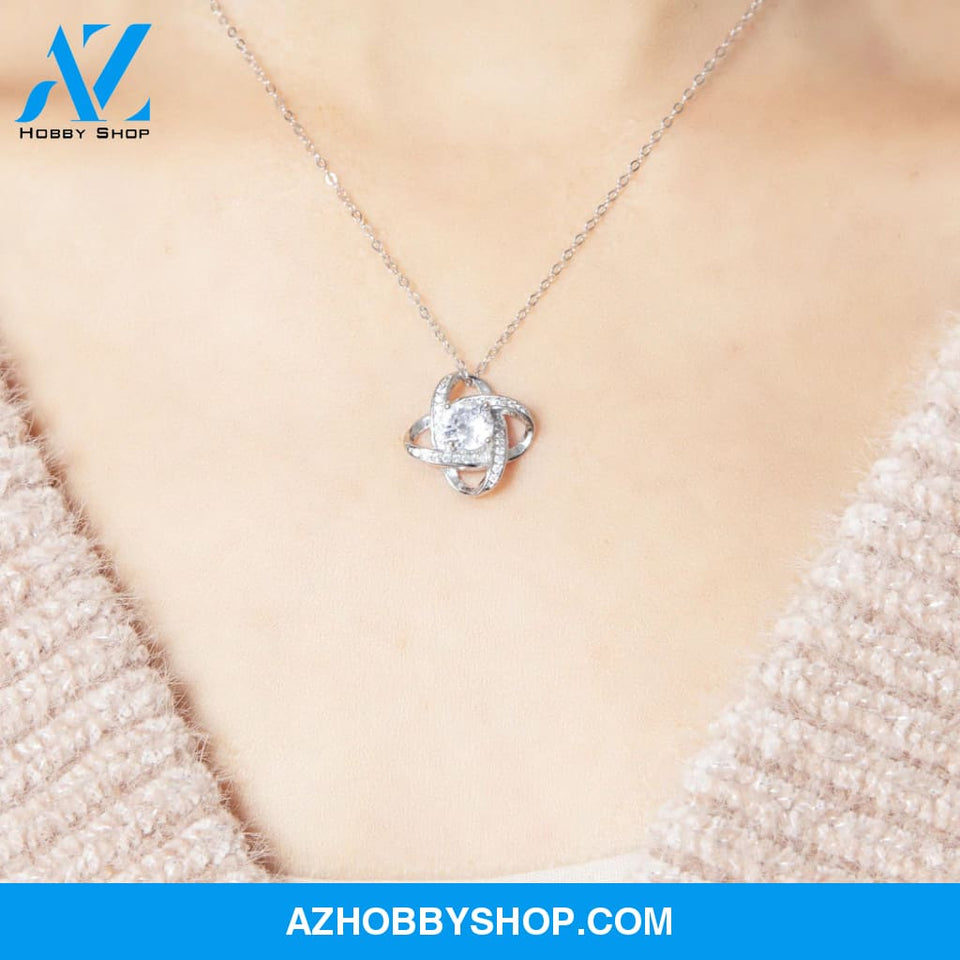 Gift To My Dearest Granddaughter White Gold Necklace "Always Keep Me in Your Heart"