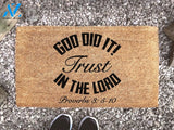 God Did It! Trust In The Lord Proverbs 3: 5-10 - New Home Gift - Religious Gift - Christianity - Housewarming Gift